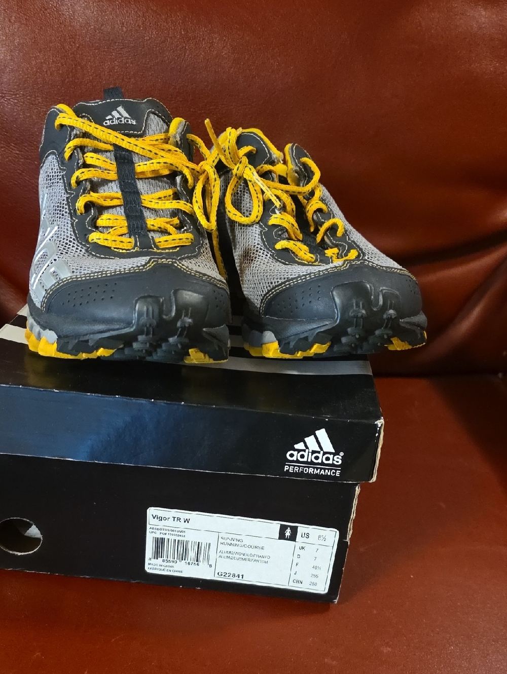 adidas Gray & Yellow Outdoor Trail Sneakers